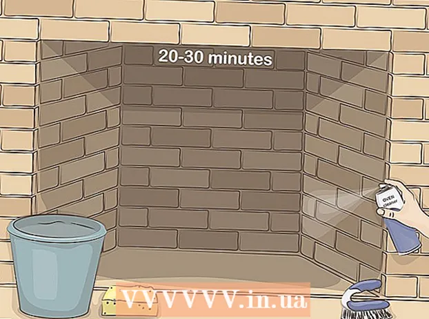 Nettoyage des briques dans une cheminée