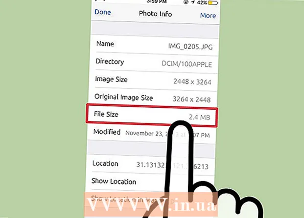 Iskanje velikosti datoteke fotografije v sistemu iOS