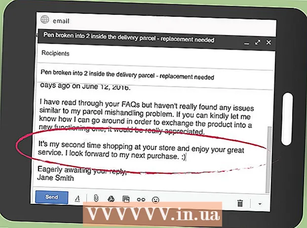Magpadala ng isang email sa isang serbisyo sa customer
