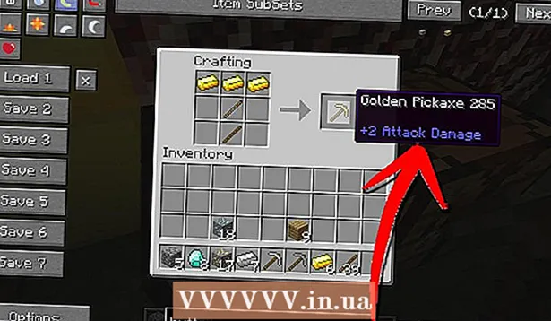 Csákány készítése a Minecraftban