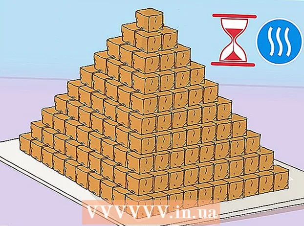 Haciendo una pirámide para la escuela