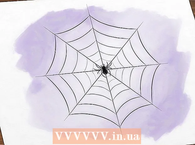 Draw a spider web