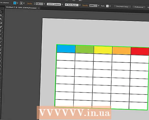 Utwórz tabelę w programie Adobe Illustrator