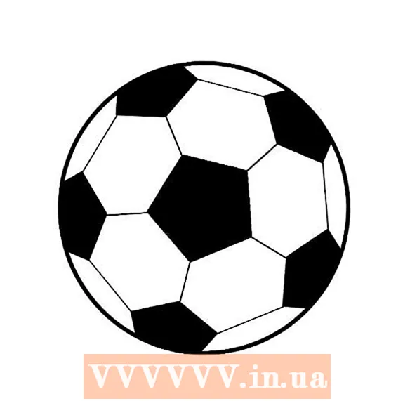 Нарисуйте футбольный мяч