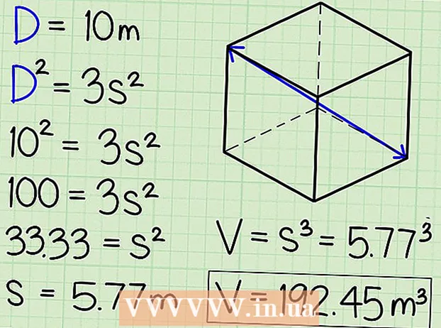 Calculați volumul unui cub
