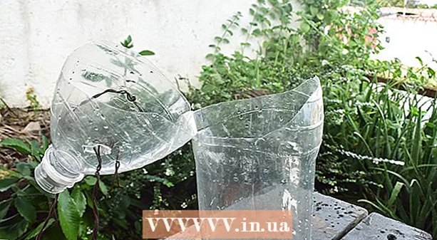 Make drip irrigation from a plastic bottle