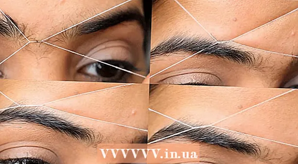 Epilate eyebrows with a thread