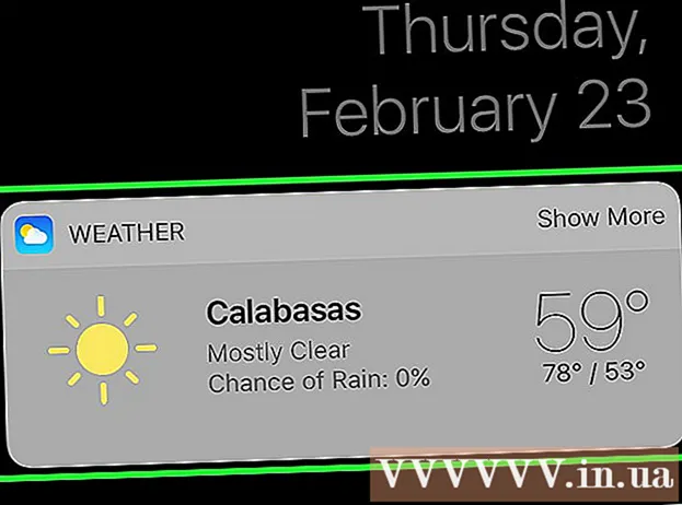 How to set weather widget on iPhone lock screen