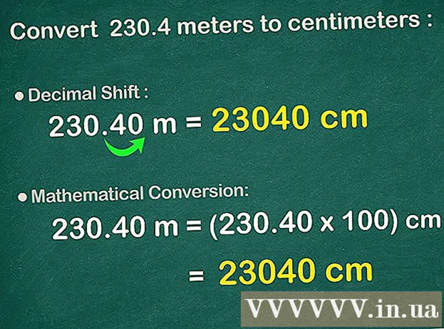 Hoe centimeters naar meters te converteren