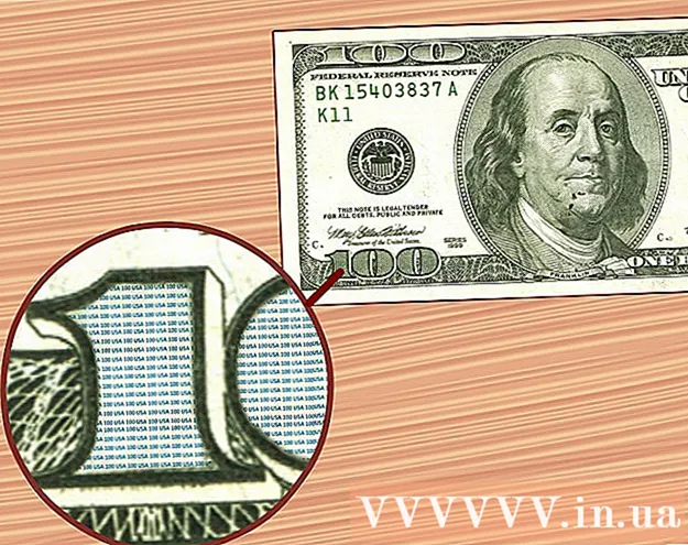 Tapoja väärennetyn Yhdysvaltain dollarin rahan tunnistamiseksi