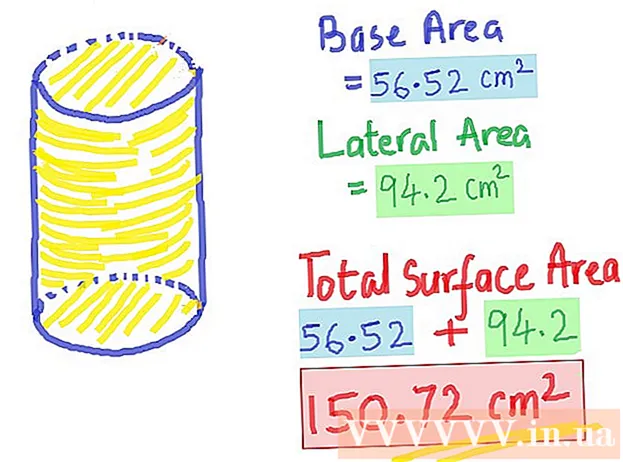 Como calcular a área total de um cilindro