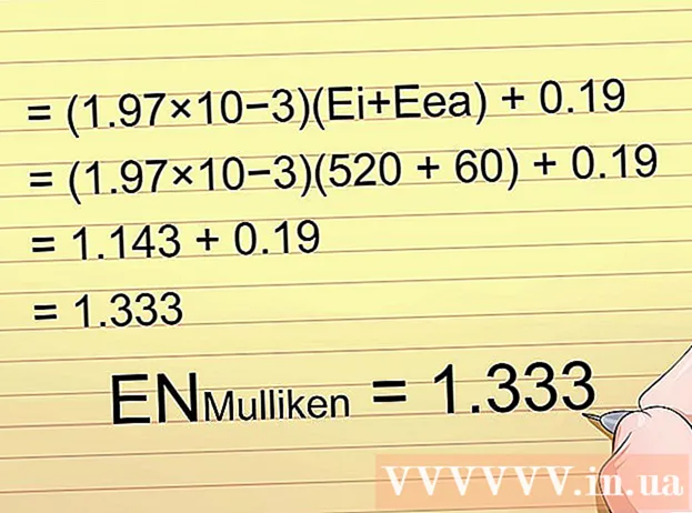 How to calculate electronegativity