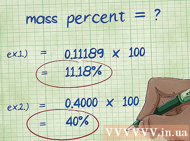 Maneiras de calcular a porcentagem de massa