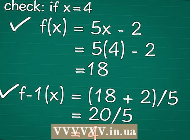 Hoe de inverse functie algebraïsch te vinden