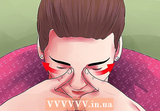 副鼻腔をマッサージする方法