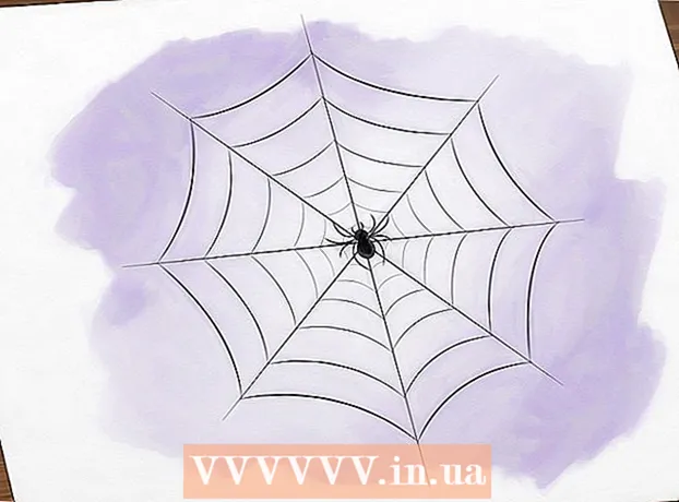 Paano gumuhit ng isang spider web