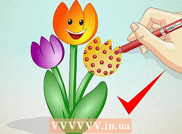 Cara menggambar bunga tulip