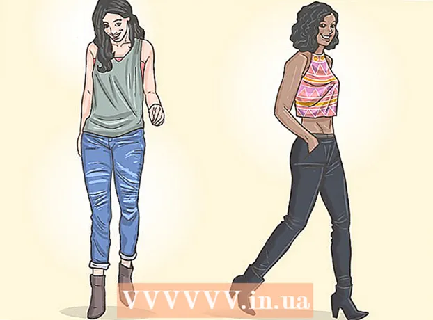Hoe een skinny skinny jeans met enkellaarsjes te dragen