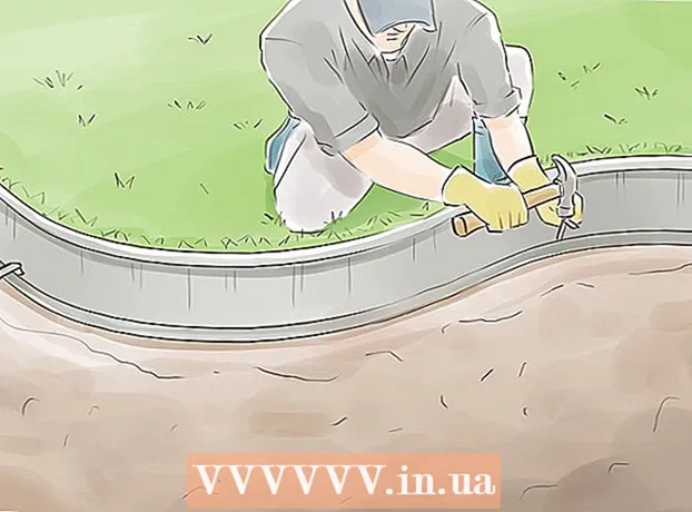 How to mark the boundaries of a flower bed on a lawn