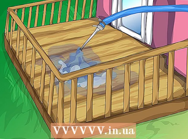 How to clean a wooden deck