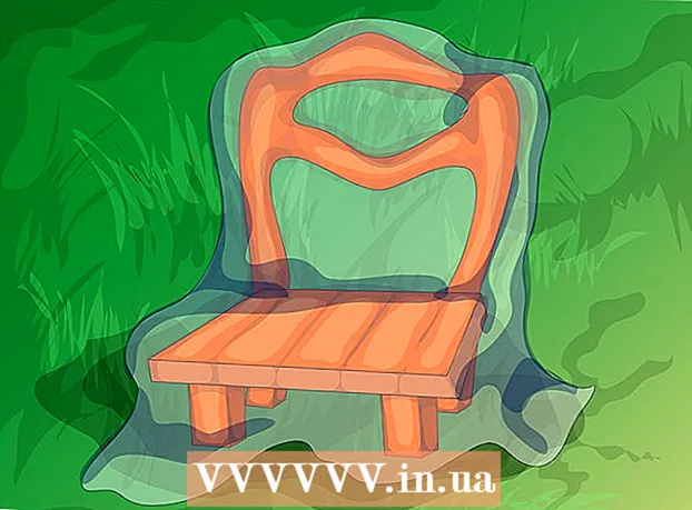 Ինչպես նկարել հին փայտե աթոռ