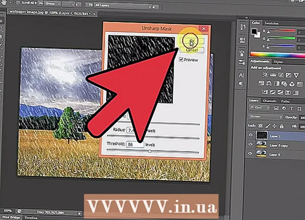 How to give an image a rain effect in Photoshop