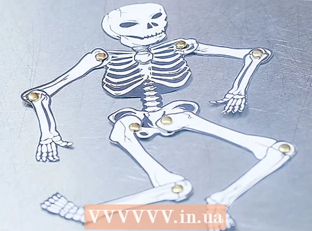 Sådan laver du en papirmodel af et menneskeligt skelet