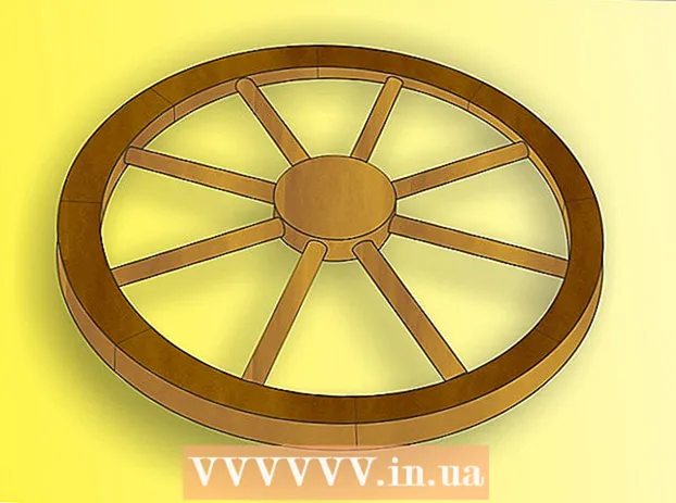 How to make a model carriage wheel