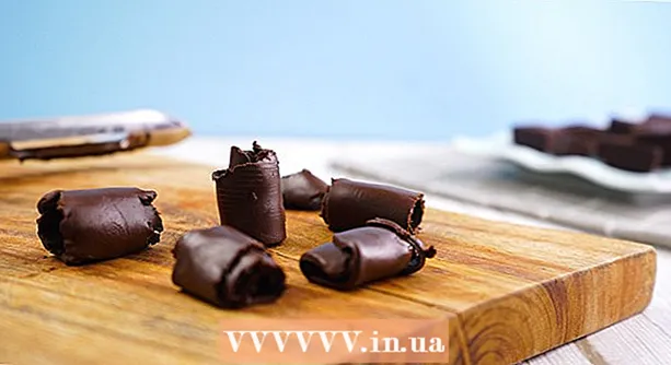 Hoe maak je chocoladekrullen