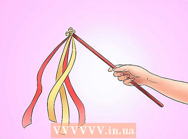 How to make a wedding stick with ribbons