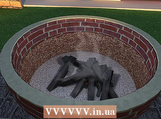How to make a fire pit in the yard