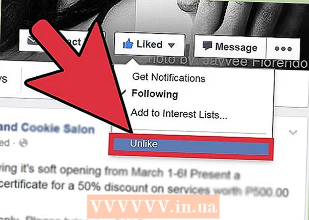 How to remove like from a Facebook page
