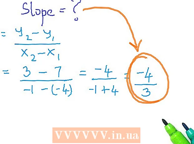 Kako izračunati nagib (u algebri)