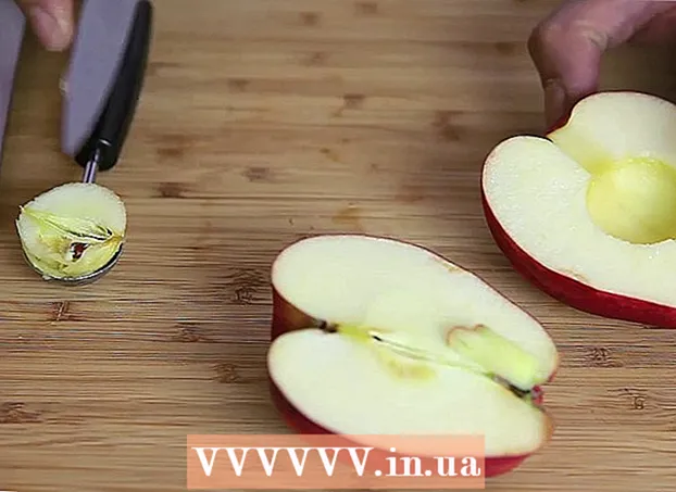 リンゴの芯をとる方法