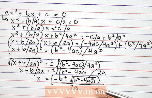 How to derive the formula for the roots of a quadratic equation